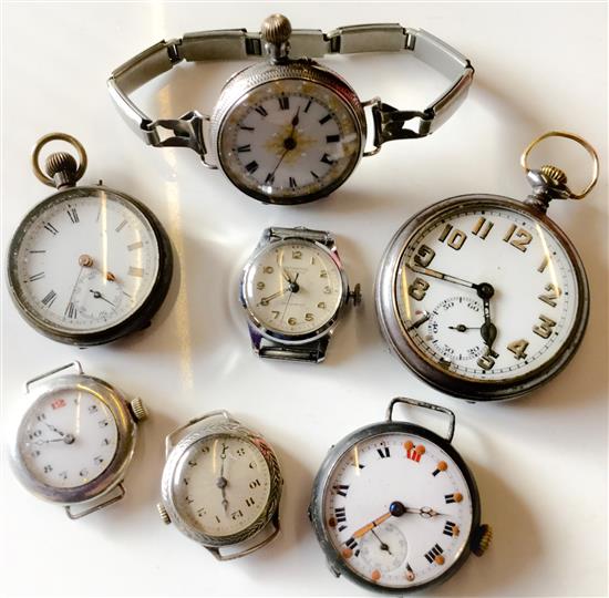 7 mixed fob/wrist watches